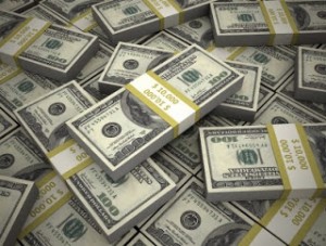 stack of money